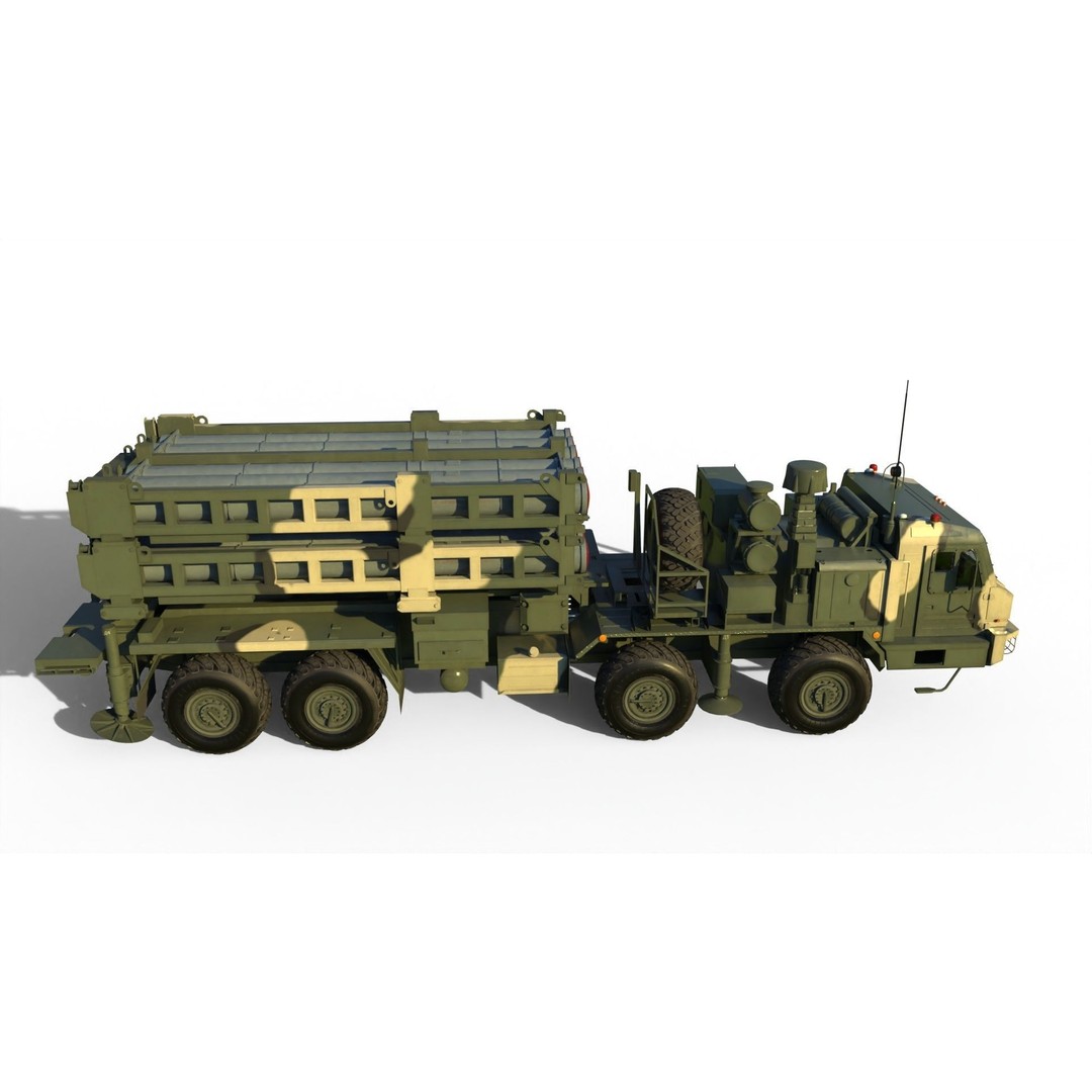 S-350 Vityaz Missile System 3D Model – PBR Military Vehicle, FBX - View 7
