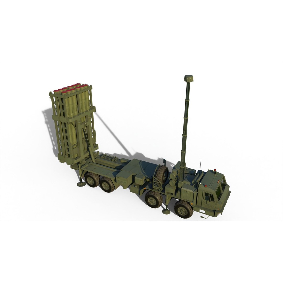 S-350 Vityaz Missile System 3D Model – PBR Military Vehicle, FBX - View 9