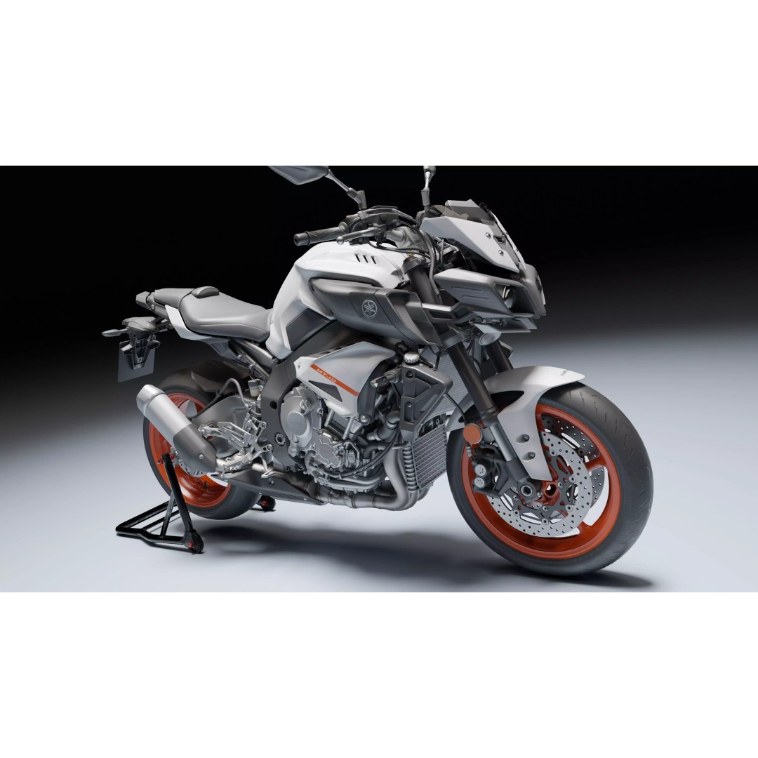 Yamaha MT-10 SP 2020 3D Model – Low Poly Rigged Game Asset, Blender - View 13
