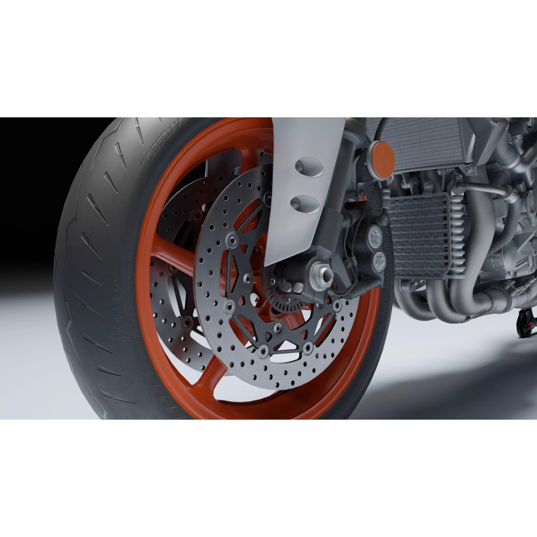 Yamaha MT-10 SP 2020 3D Model – Low Poly Rigged Game Asset, Blender - View 25