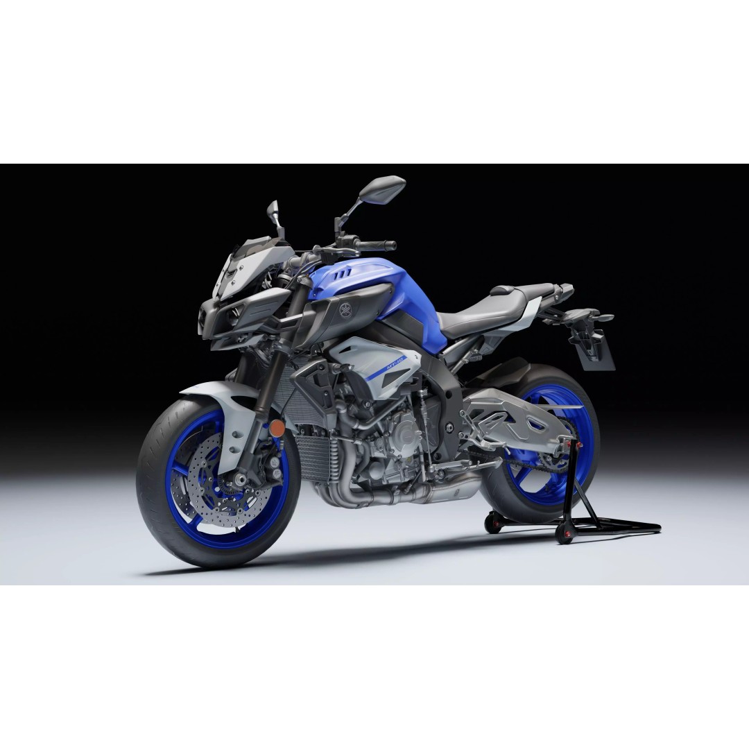 Yamaha MT-10 SP 2020 3D Model – Low Poly Rigged Game Asset, Blender - View 3