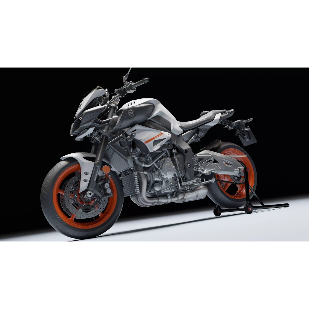 Yamaha MT-10 SP 2020 3D Model – Low Poly Rigged Game Asset, Blender - View 32