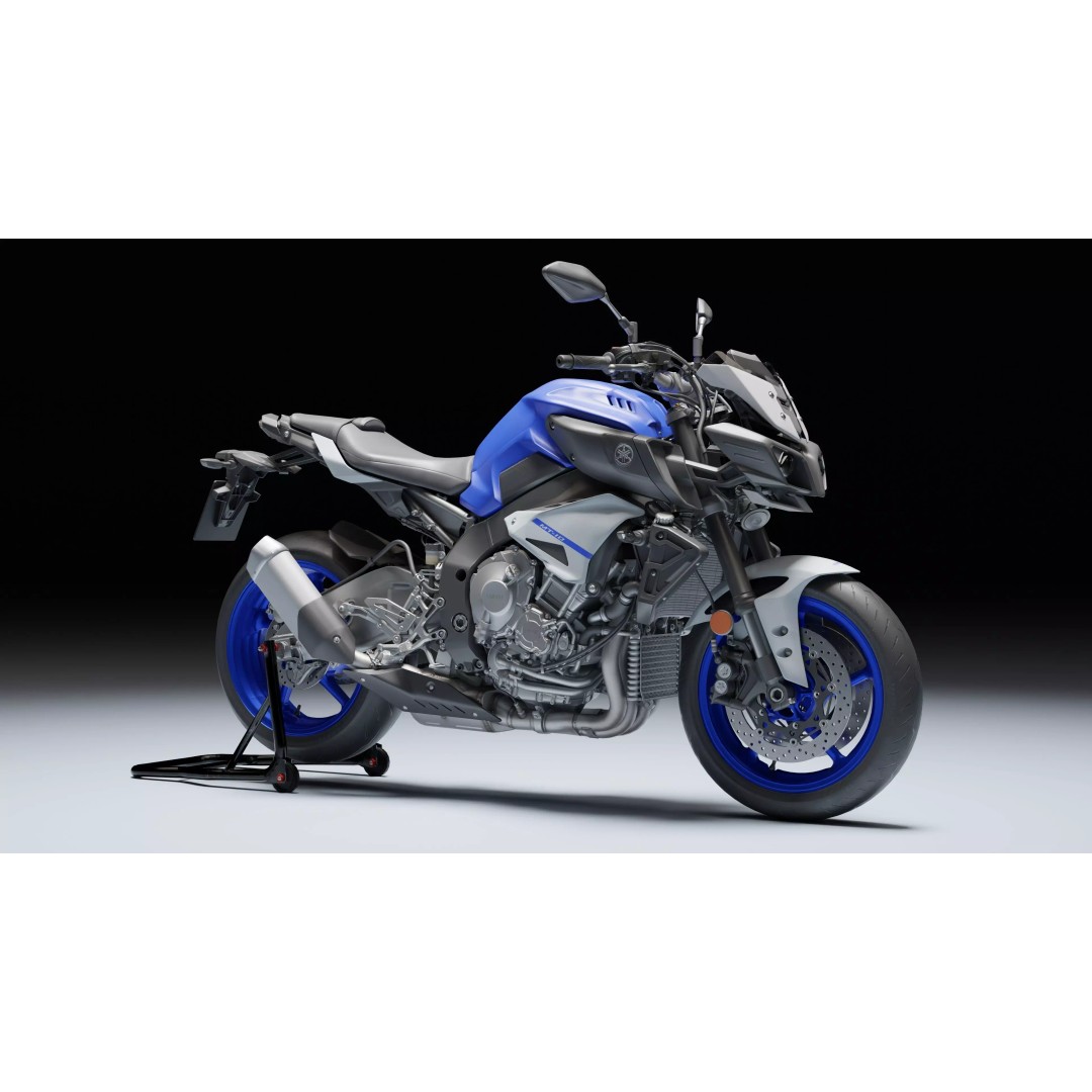 Yamaha MT-10 SP 2020 3D Model – Low Poly Rigged Game Asset, Blender - View 6
