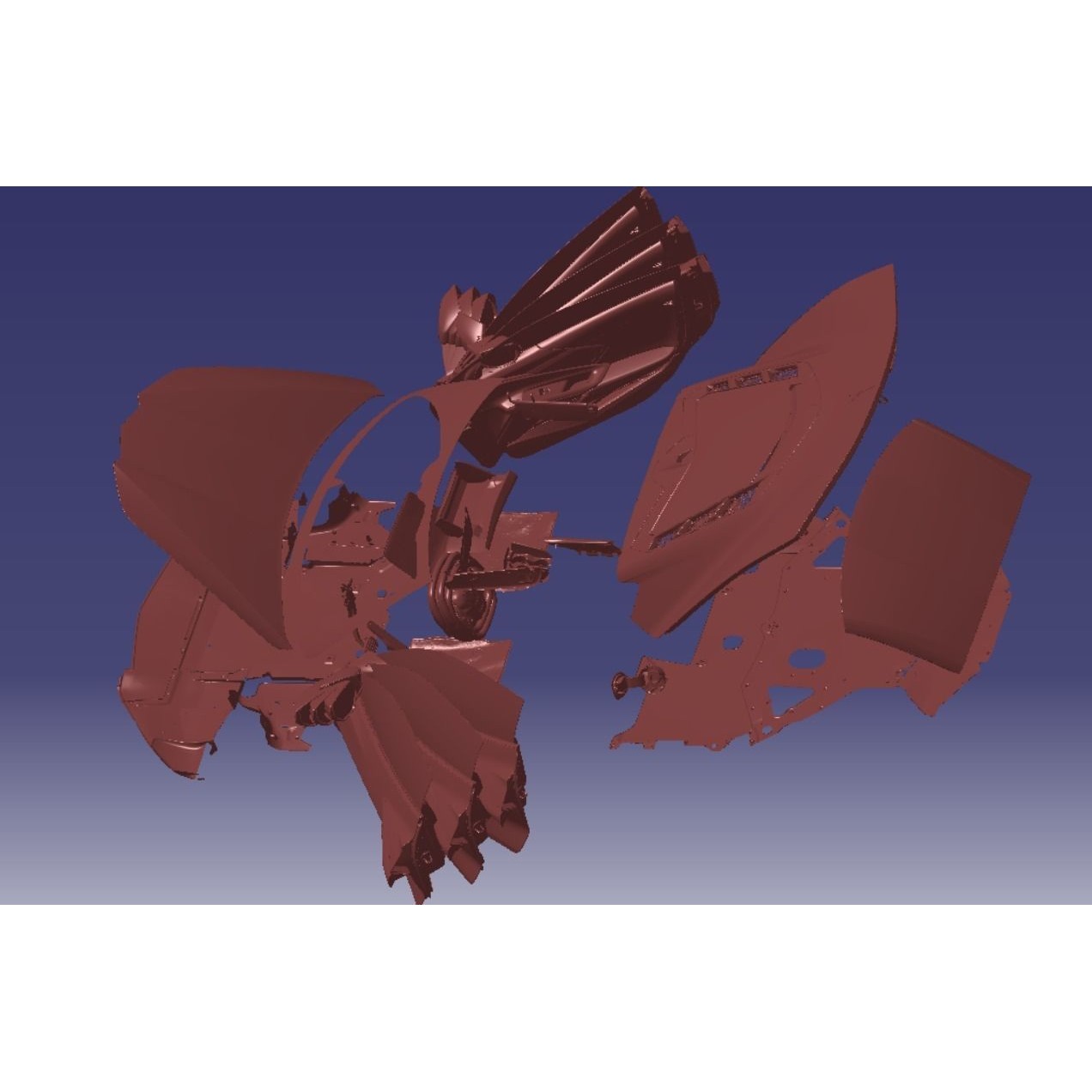 Chevrolet Corvette Premium 3LT 2020 - Scanned 3D Model - View 12