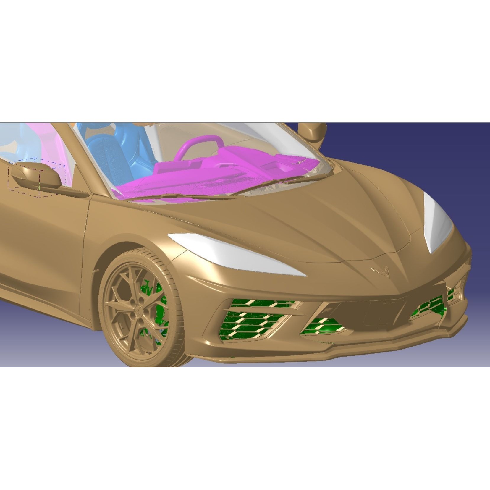 Chevrolet Corvette Premium 3LT 2020 - Scanned 3D Model - View 7