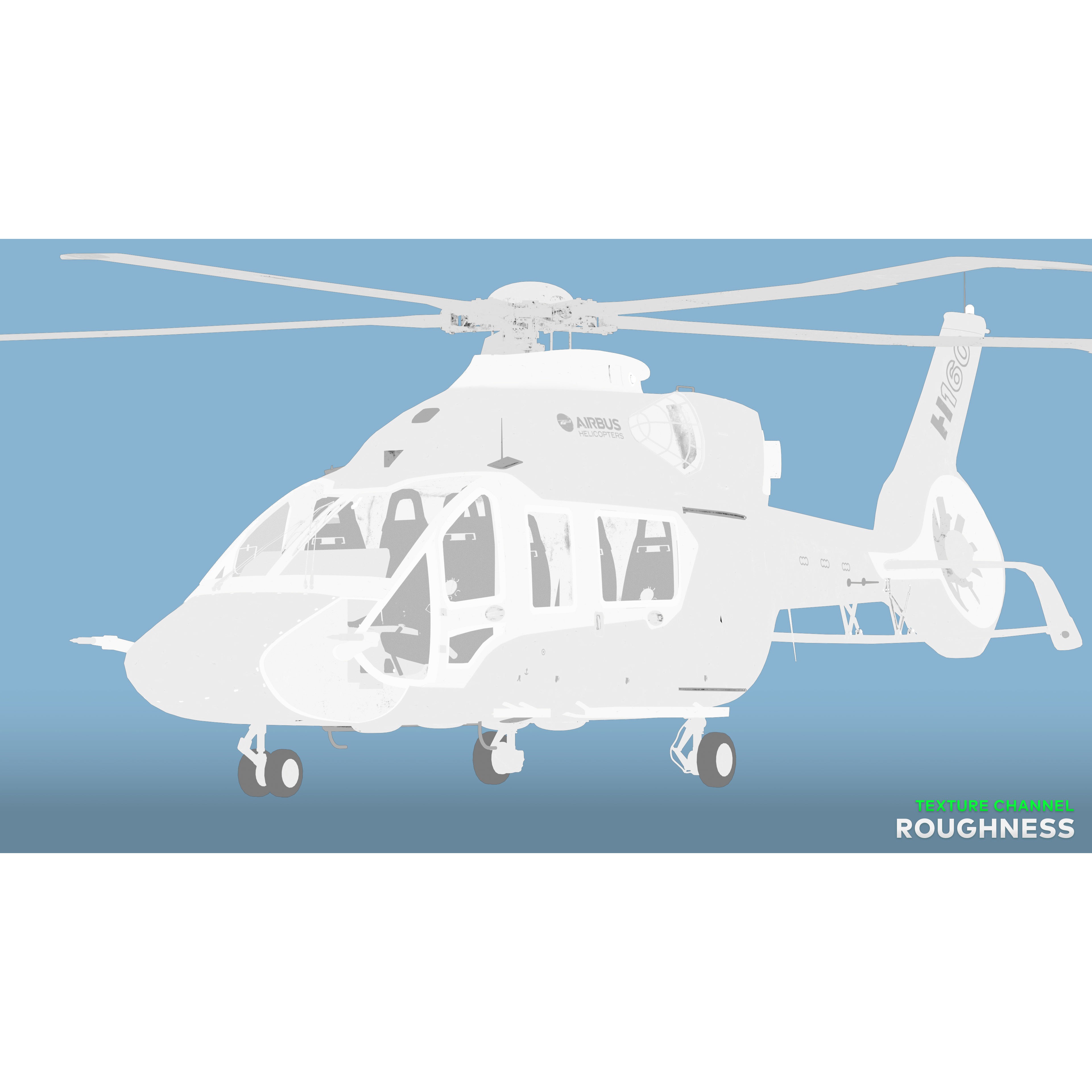 Airbus Helicopter H160 - Low-Poly Game-Ready 3D Model - View 21