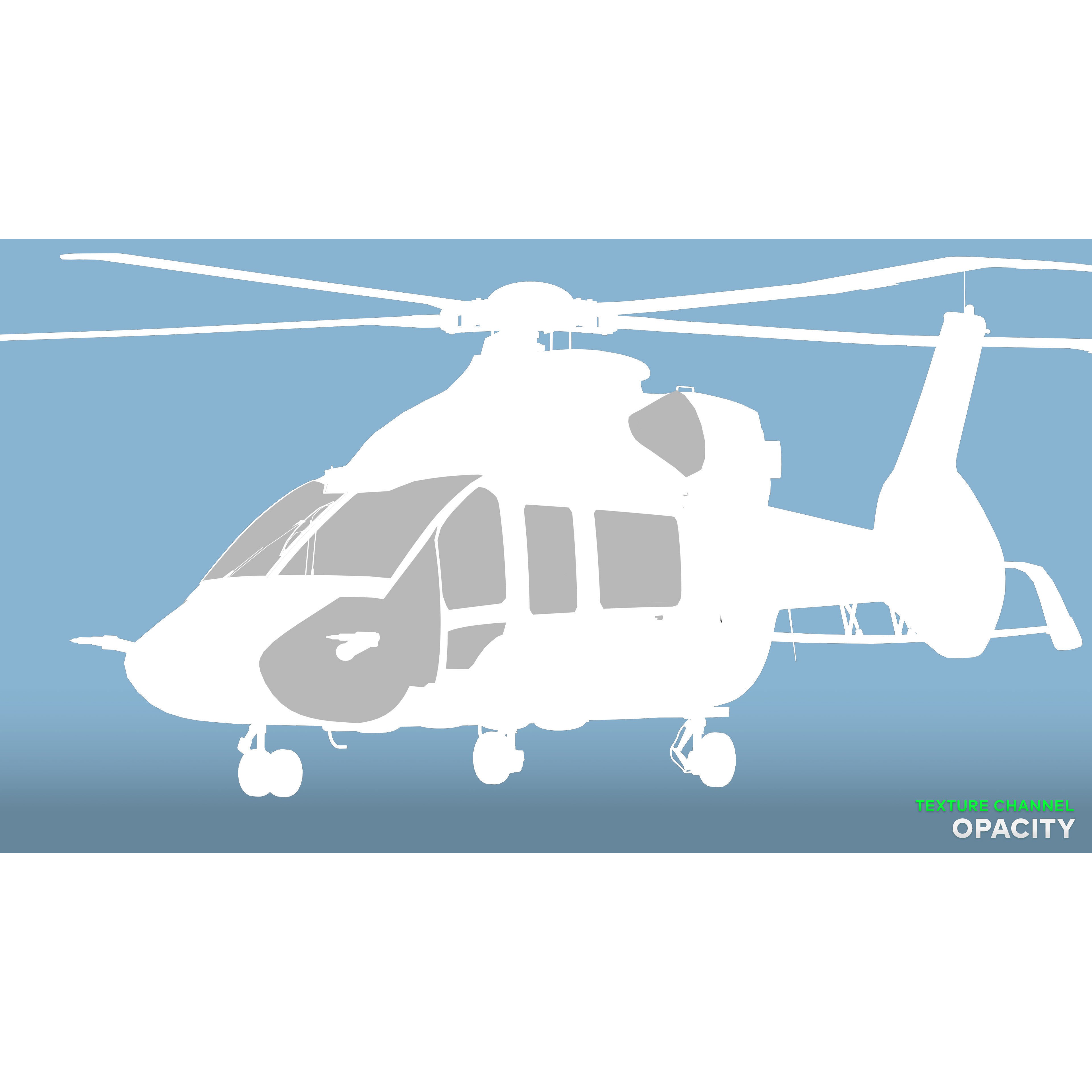 Airbus Helicopter H160 - Low-Poly Game-Ready 3D Model - View 23