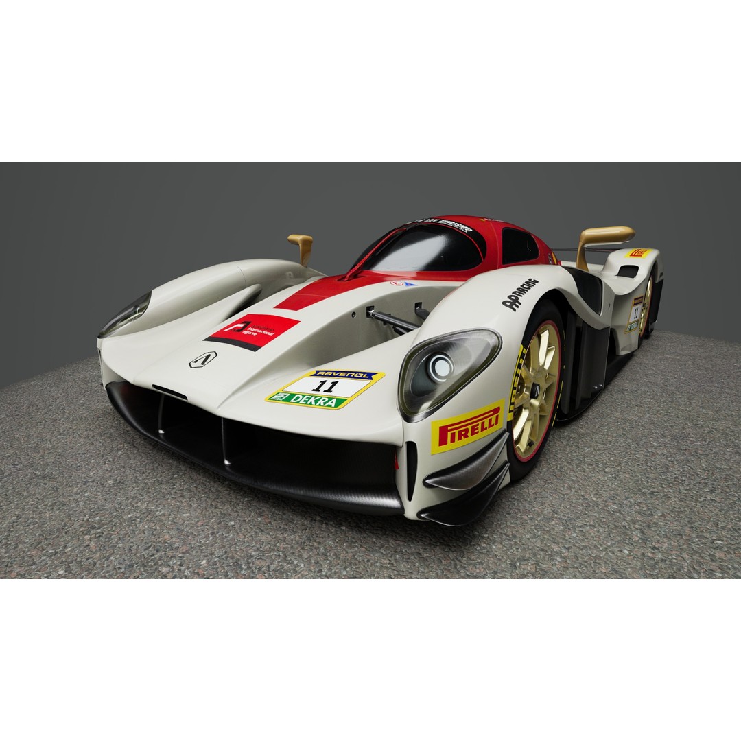 Adamastor Furia 3D Model – Low Poly Racing Car, Game Ready, FBX - View 15