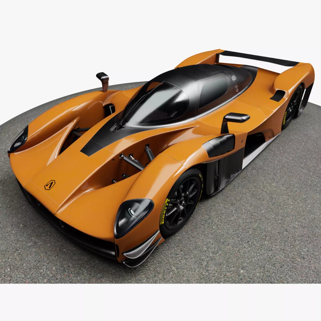 Adamastor Furia 3D Model – Low Poly Racing Car, Game Ready, FBX - View 2