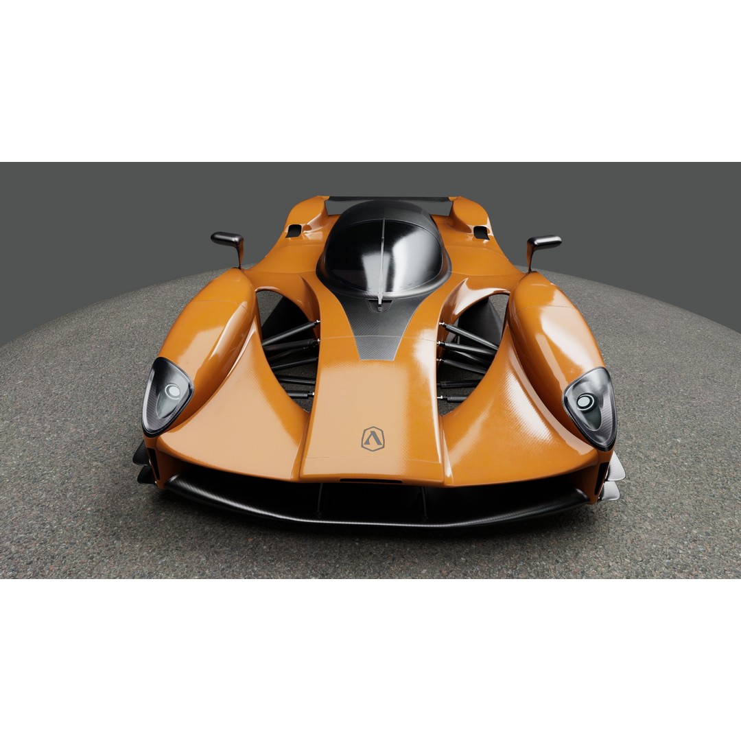 Adamastor Furia 3D Model – Low Poly Racing Car, Game Ready, FBX - View 3