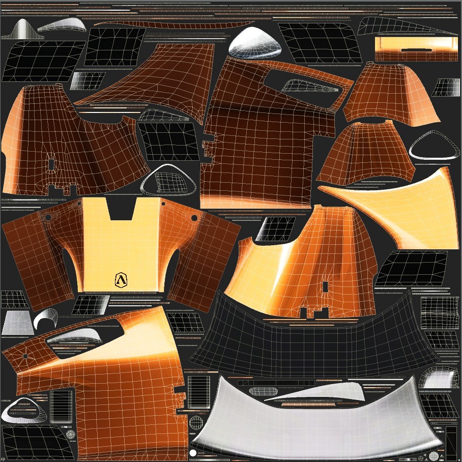 Adamastor Furia 3D Model – Low Poly Racing Car, Game Ready, FBX - View 34