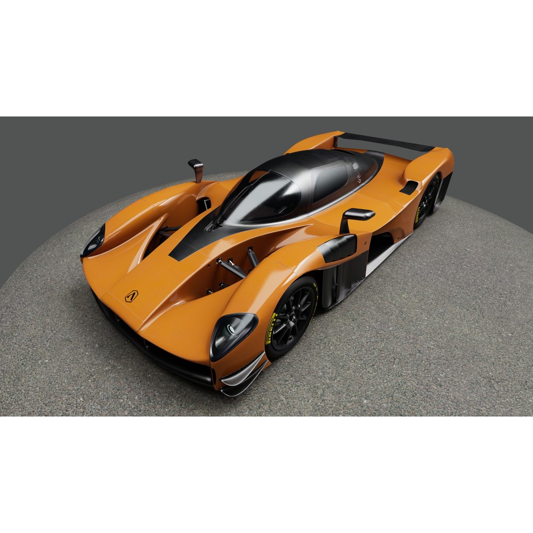 Adamastor Furia 3D Model – Low Poly Racing Car, Game Ready, FBX - View 4
