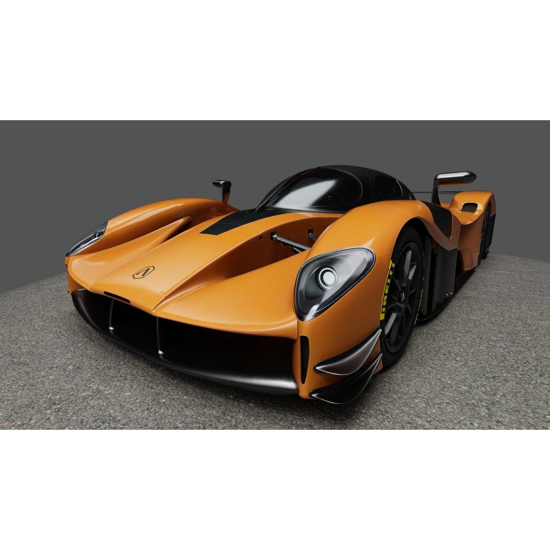 Adamastor Furia 3D Model – Low Poly Racing Car, Game Ready, FBX - View 5