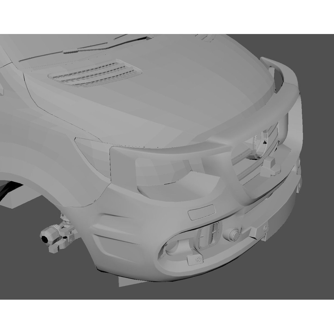 Sprinter Bullbar 3D Model – Low Poly Vehicle Asset, FBX, PBR - View 20
