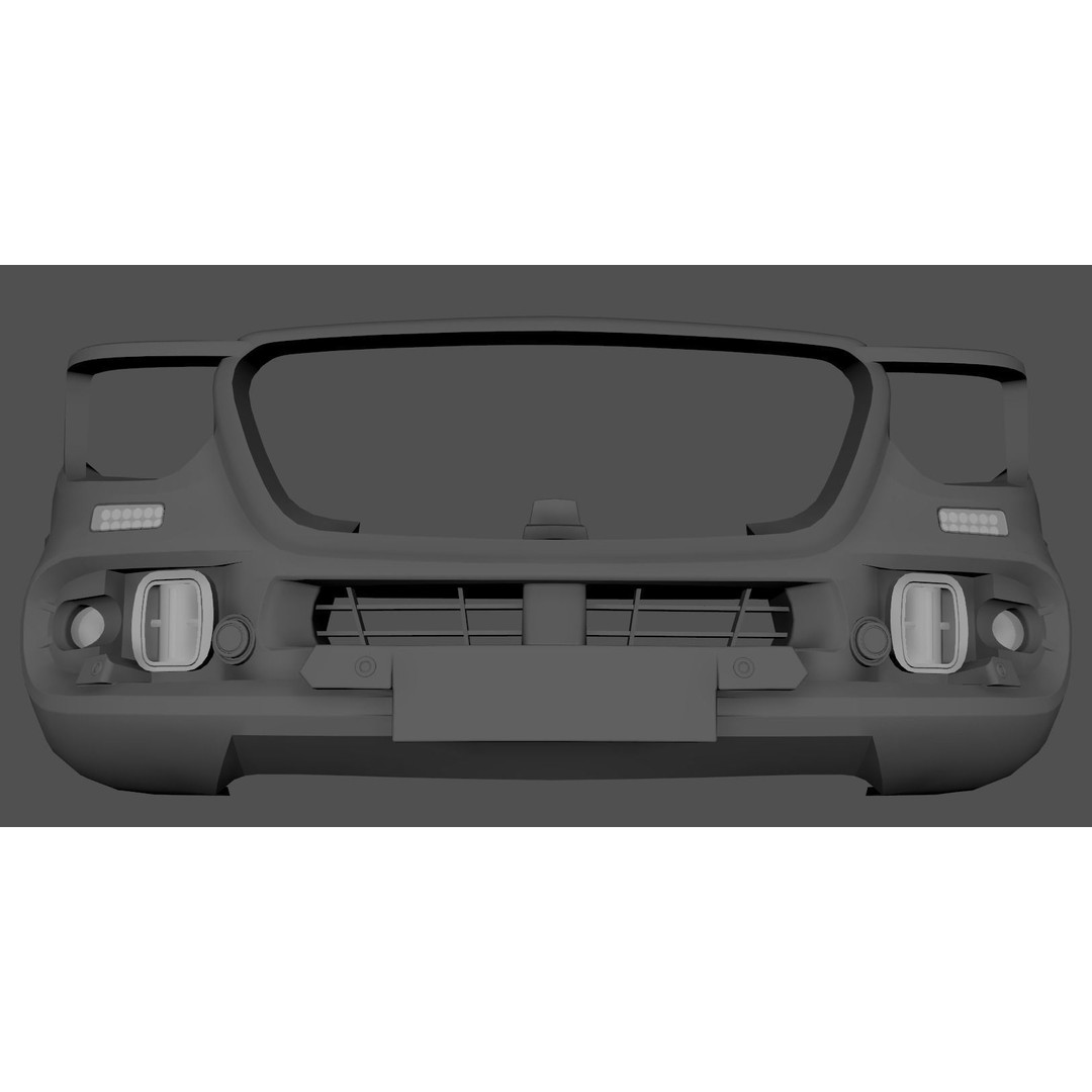 Sprinter Bullbar 3D Model – Low Poly Vehicle Asset, FBX, PBR - View 22