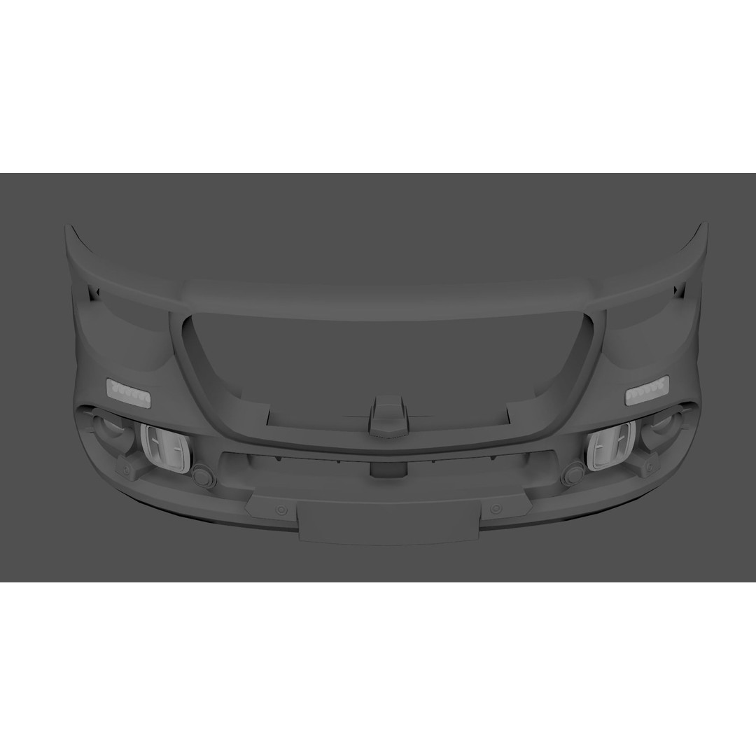 Sprinter Bullbar 3D Model – Low Poly Vehicle Asset, FBX, PBR - View 23