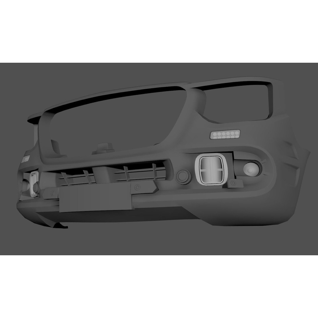 Sprinter Bullbar 3D Model – Low Poly Vehicle Asset, FBX, PBR - View 24