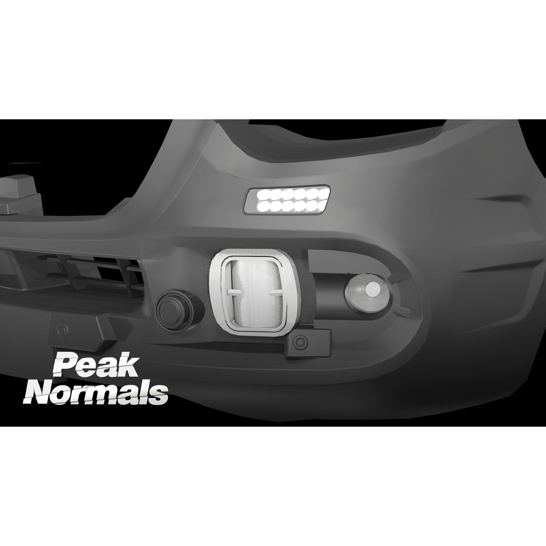 Sprinter Bullbar 3D Model – Low Poly Vehicle Asset, FBX, PBR - View 9