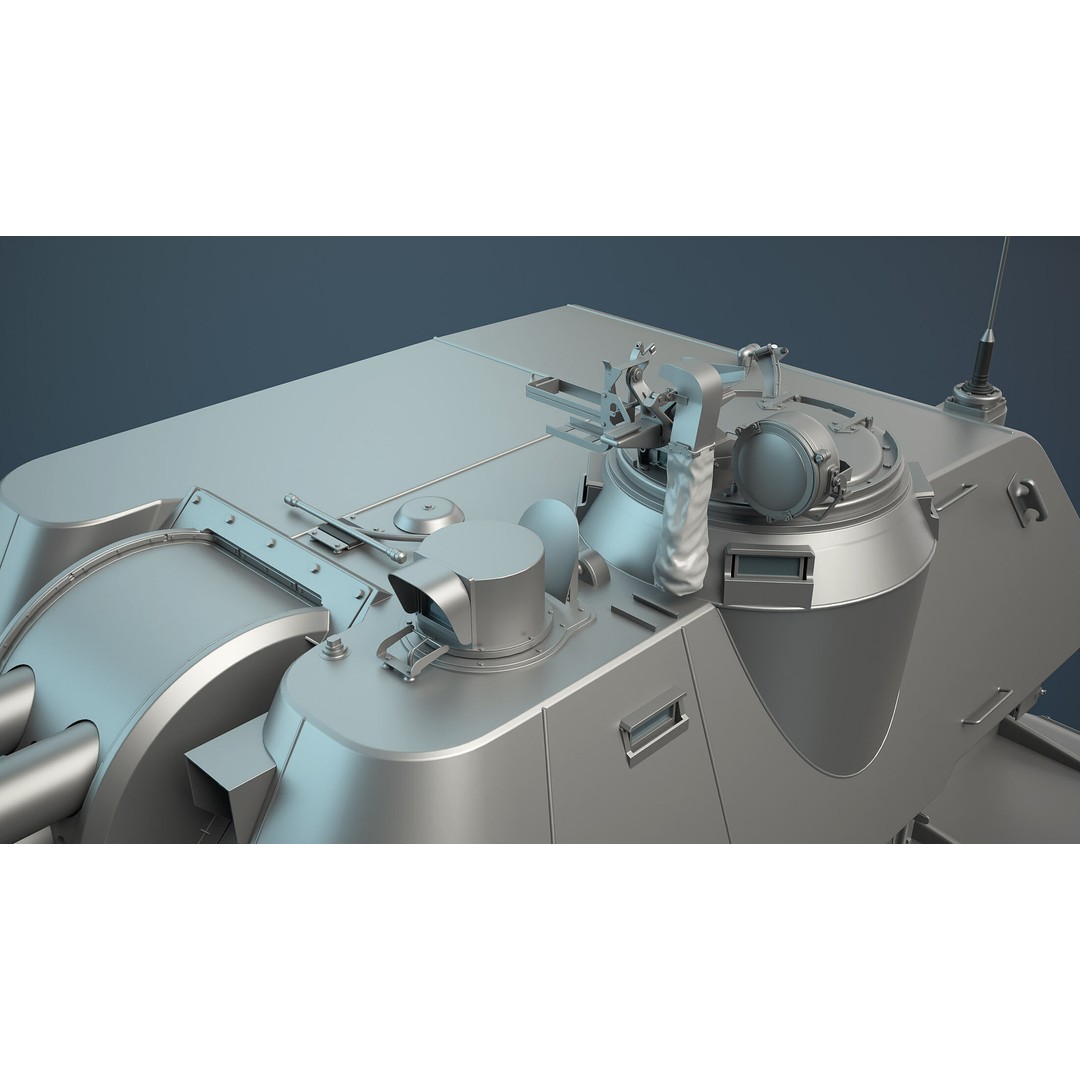 2S3 Akatsiya 3D Model – High Poly Self-Propelled Gun, Blender, FBX, OBJ - View 6