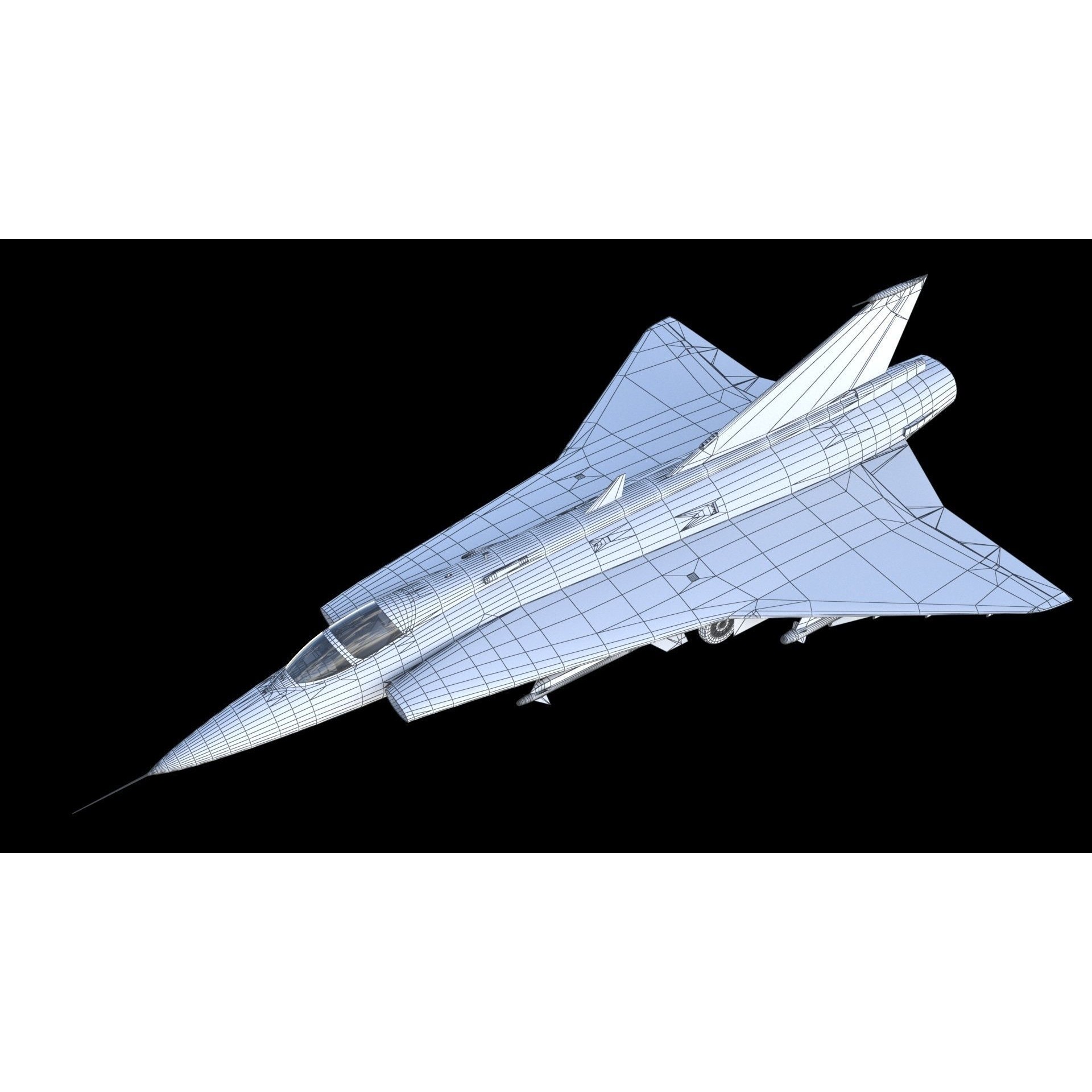 Saab 35 Draken - Game-Ready 3D Model - View 20