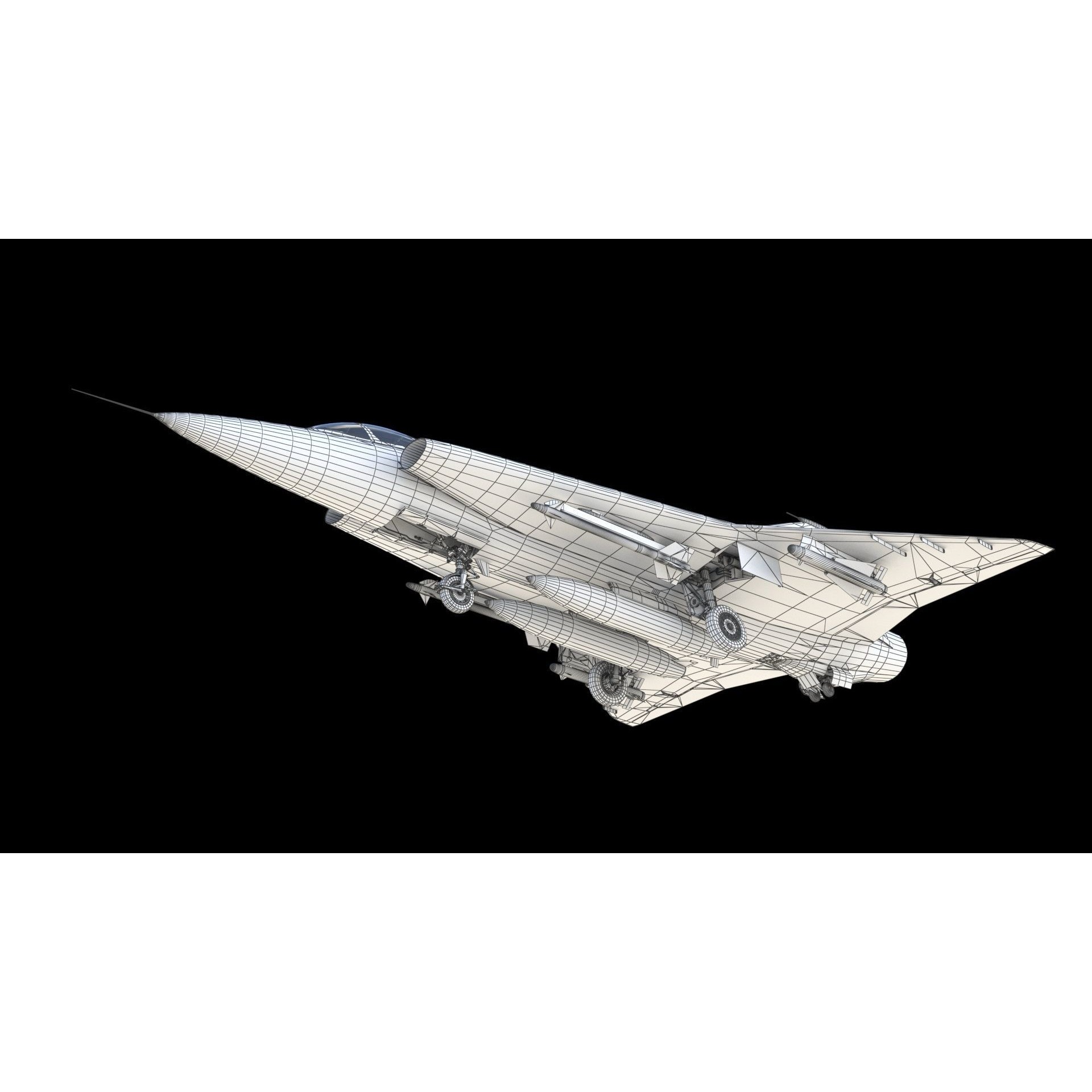 Saab 35 Draken - Game-Ready 3D Model - View 21