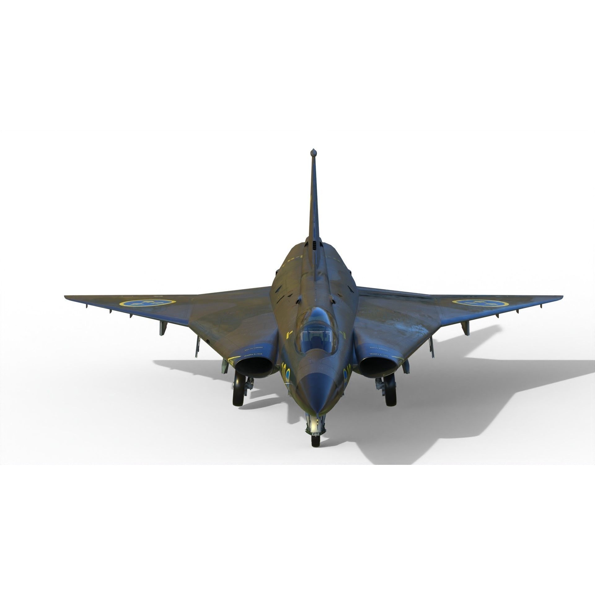 Saab 35 Draken - Game-Ready 3D Model - View 5
