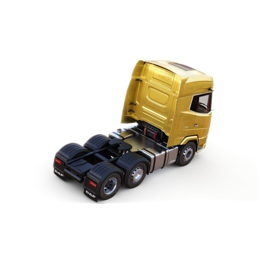 DAF XG Semi Truck 3D Model – High Poly Game Asset, FBX, OBJ - View 10