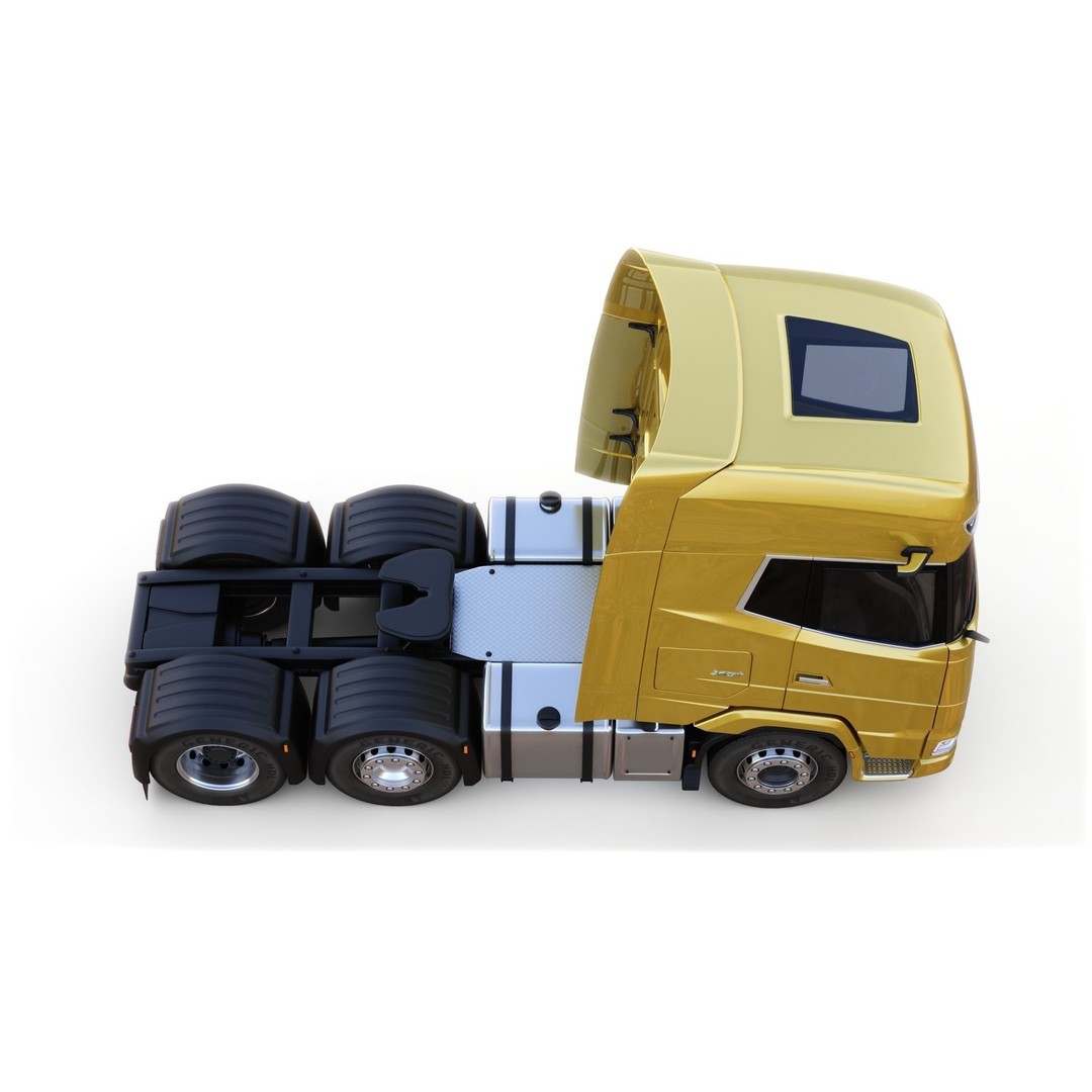 DAF XG Semi Truck 3D Model – High Poly Game Asset, FBX, OBJ - View 11