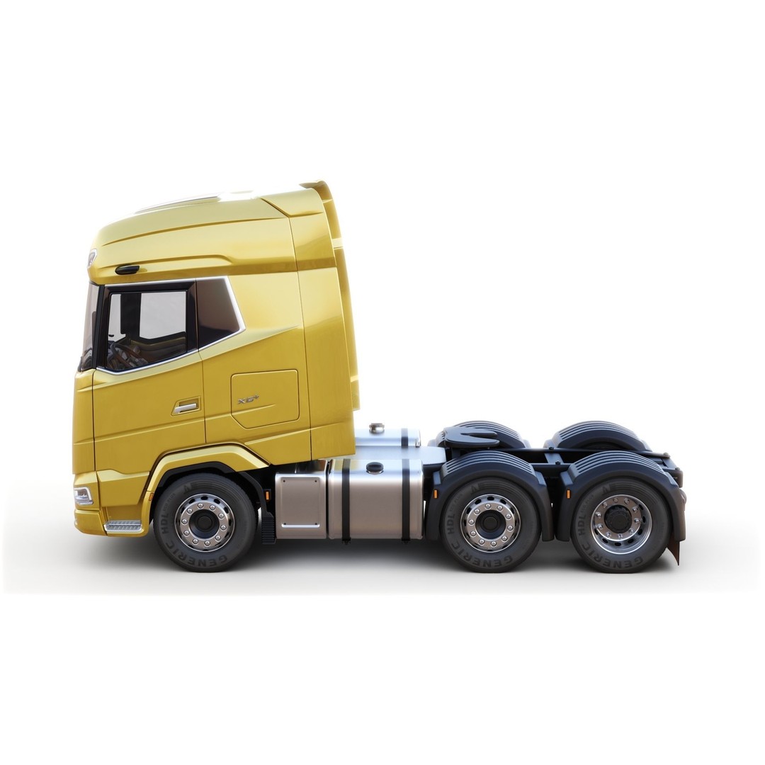 DAF XG Semi Truck 3D Model – High Poly Game Asset, FBX, OBJ - View 7