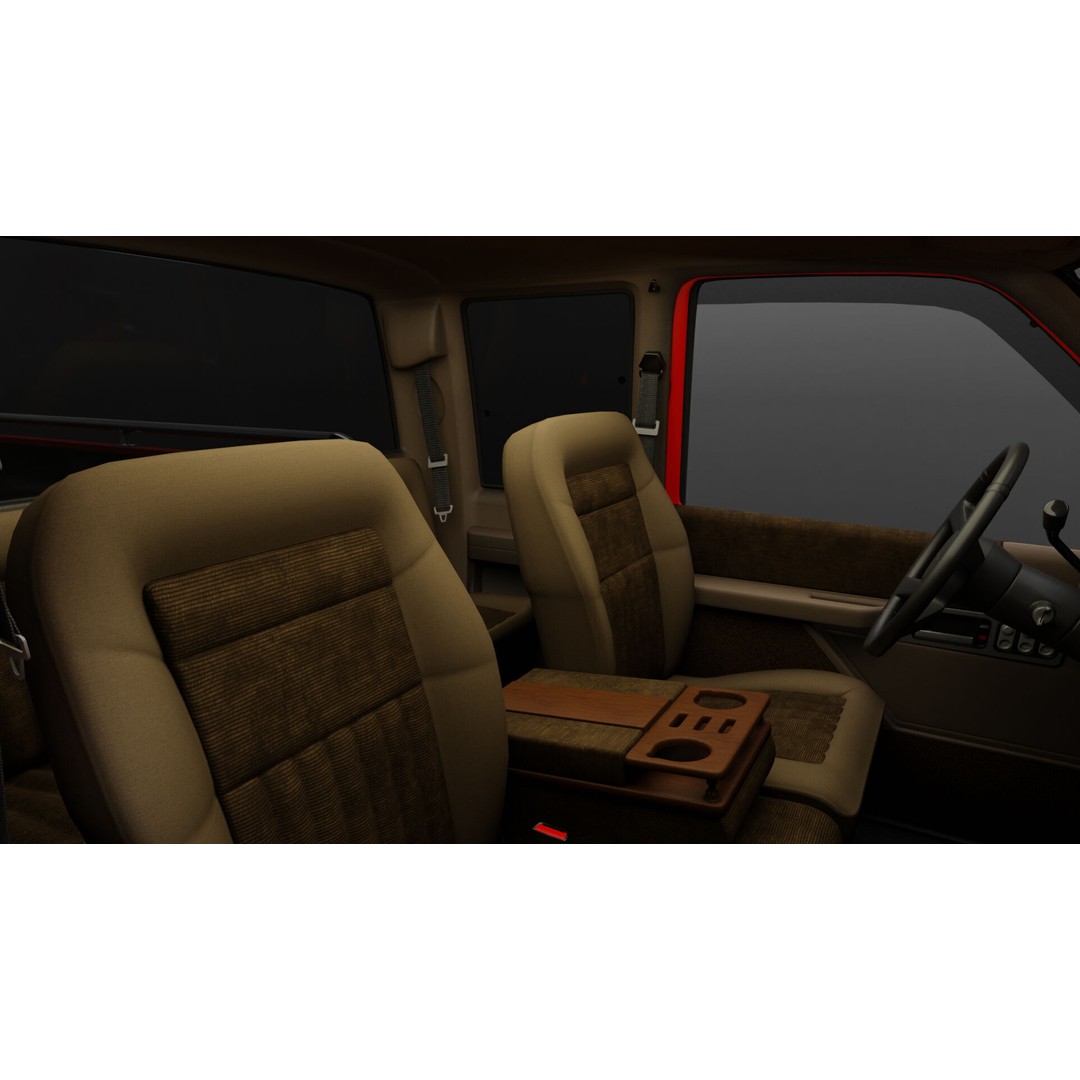 Chevy 3500 Dually Pickup Truck 3D Model – High Poly Game Asset, FBX - View 14