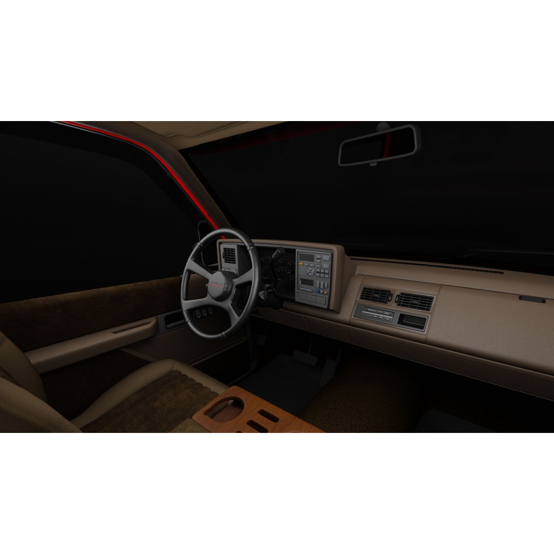 Chevy 3500 Dually Pickup Truck 3D Model – High Poly Game Asset, FBX - View 23