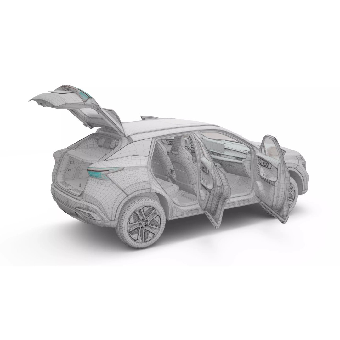 2026 Chery Omoda 5 SHS-H 3D Model – High Poly SUV with Interior, FBX, Blender