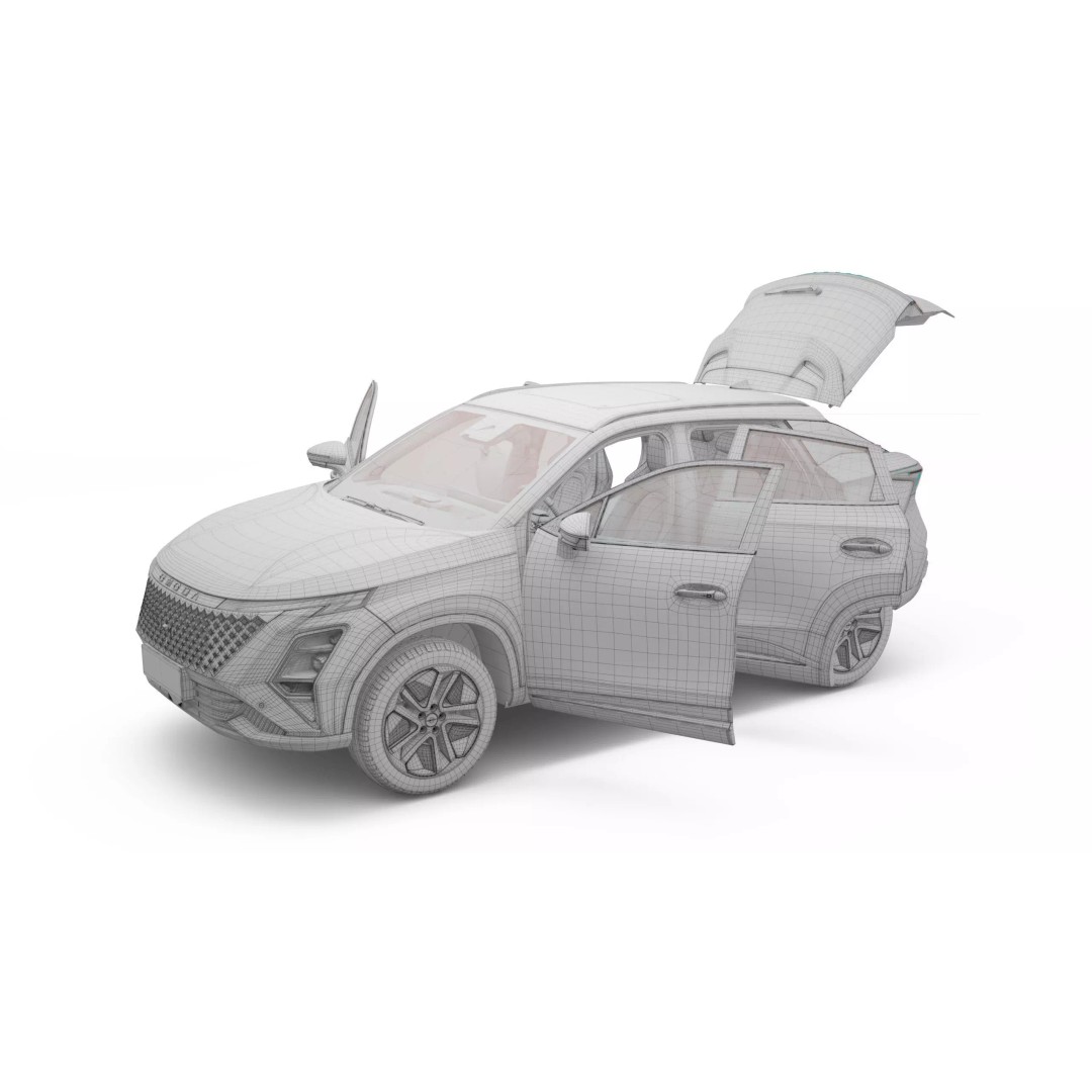 2026 Chery Omoda 5 SHS-H 3D Model – High Poly SUV with Interior, FBX, Blender - View 22