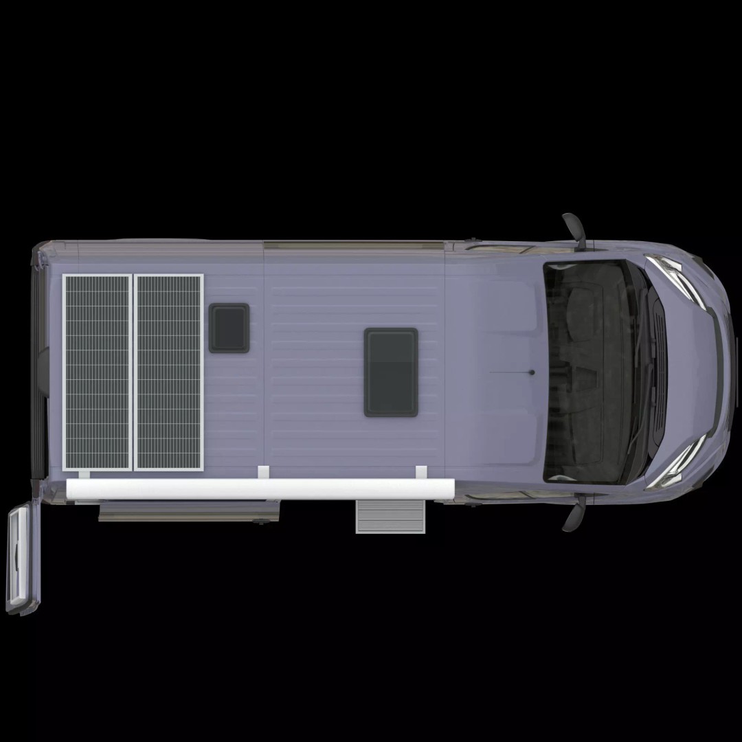 Camper Van L2H2 3D Model – Detailed Vehicle for Archviz and Design - View 13
