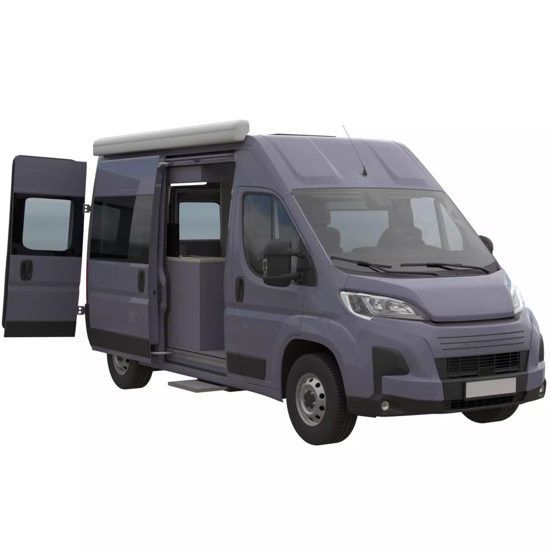 Camper Van L2H2 3D Model – Detailed Vehicle for Archviz and Design - View 2