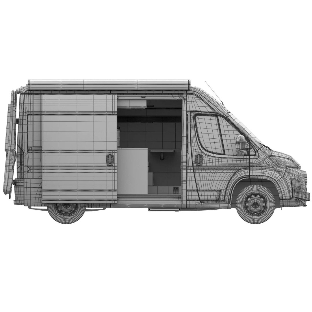 Camper Van L2H2 3D Model – Detailed Vehicle for Archviz and Design - View 20