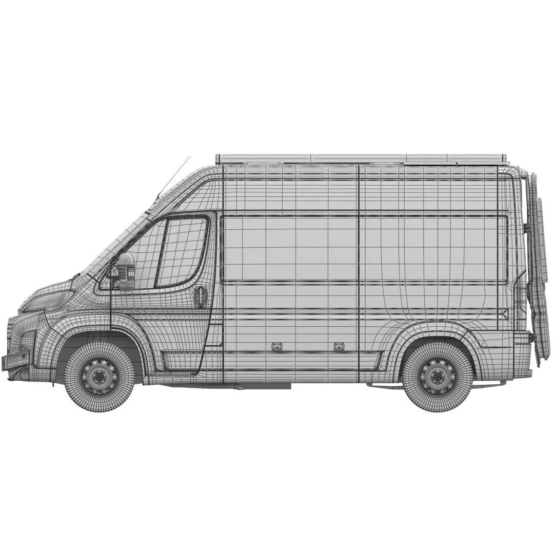 Camper Van L2H2 3D Model – Detailed Vehicle for Archviz and Design - View 21