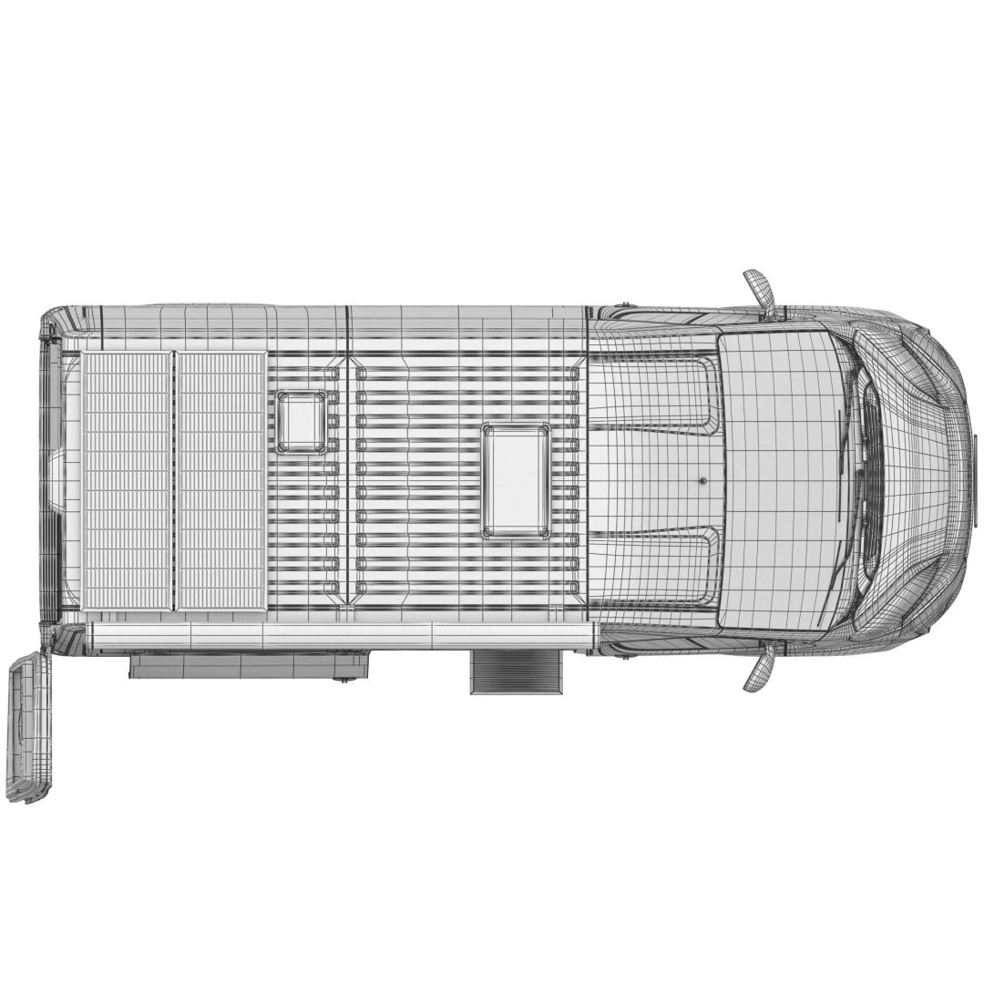 Camper Van L2H2 3D Model – Detailed Vehicle for Archviz and Design - View 22