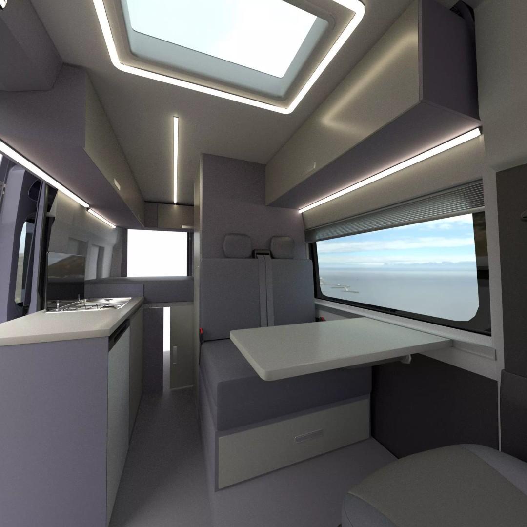Camper Van L2H2 3D Model – Detailed Vehicle for Archviz and Design - View 24