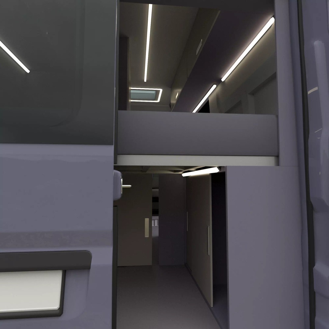 Camper Van L2H2 3D Model – Detailed Vehicle for Archviz and Design - View 26