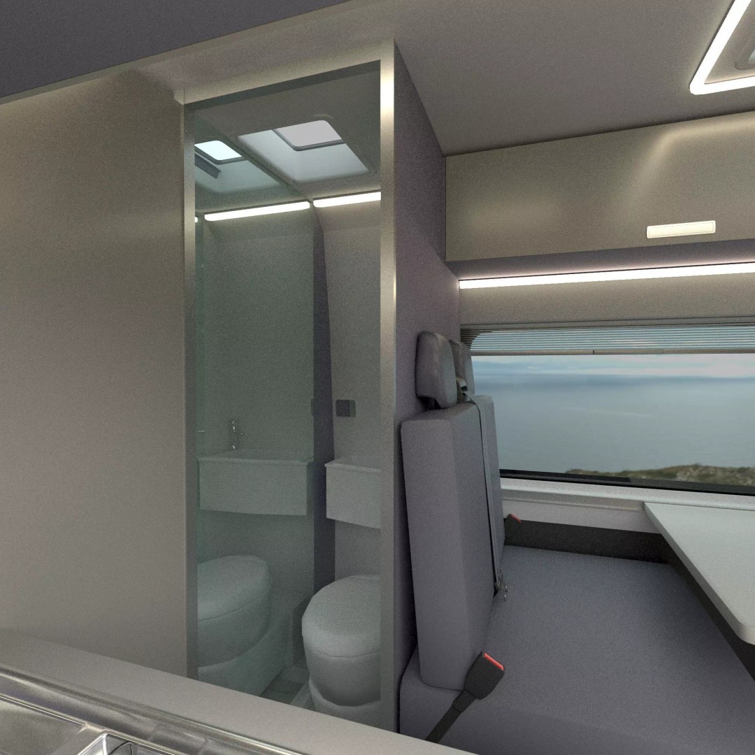 Camper Van L2H2 3D Model – Detailed Vehicle for Archviz and Design - View 27