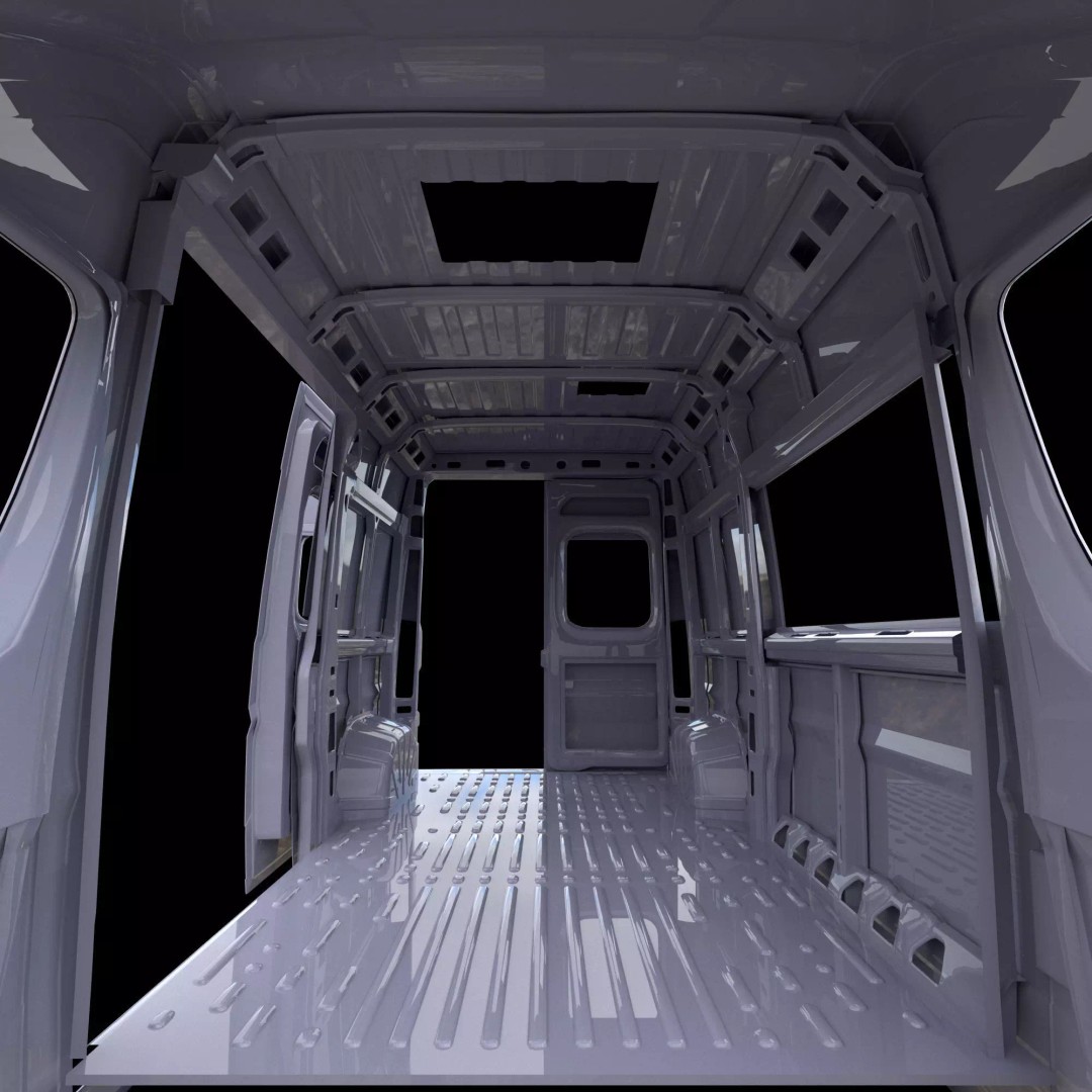 Camper Van L2H2 3D Model – Detailed Vehicle for Archviz and Design - View 28