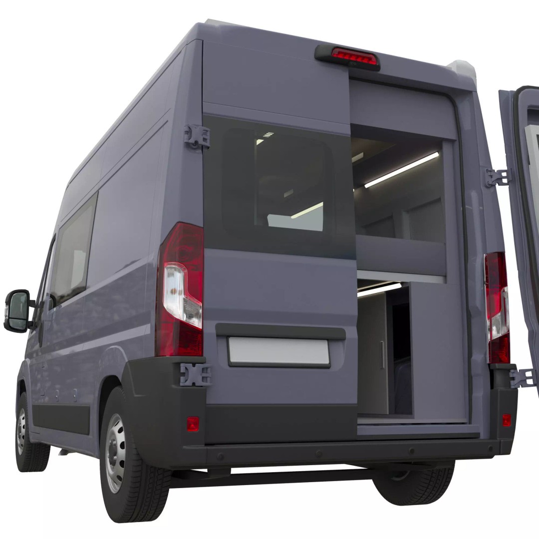 Camper Van L2H2 3D Model – Detailed Vehicle for Archviz and Design - View 5