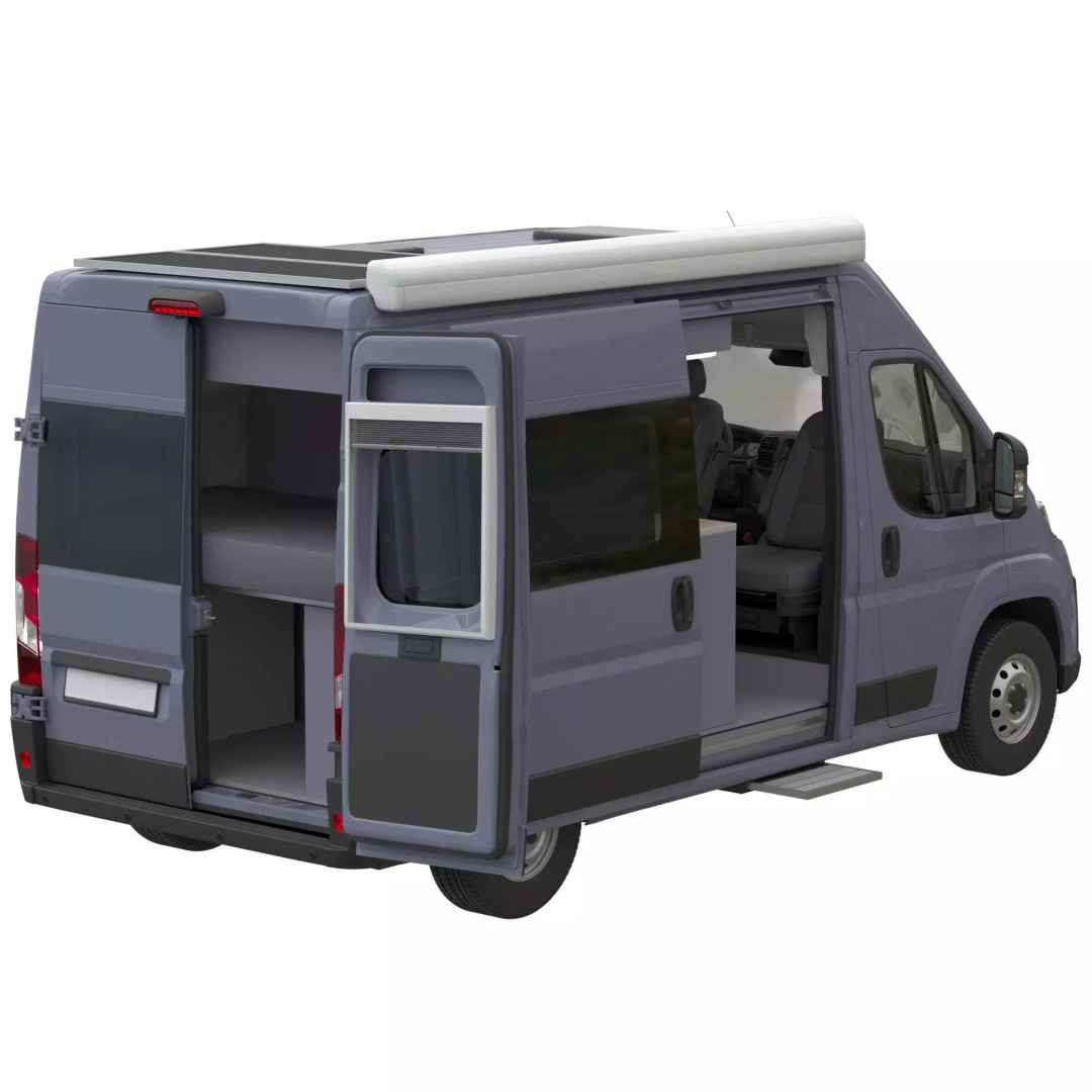 Camper Van L2H2 3D Model – Detailed Vehicle for Archviz and Design - View 6