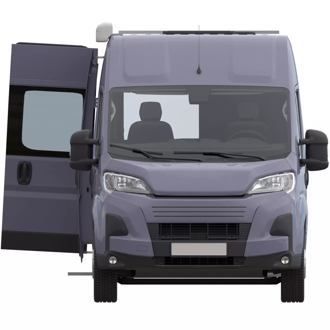 Camper Van L2H2 3D Model – Detailed Vehicle for Archviz and Design - View 9