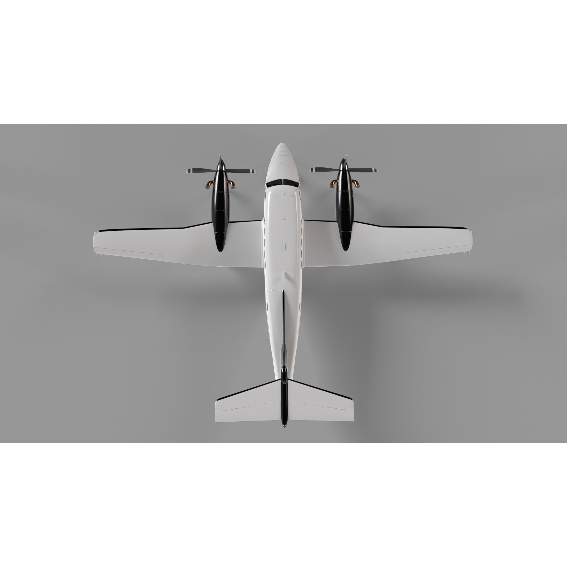 Beechcraft King Air - Game-Ready 3D Model - View 13