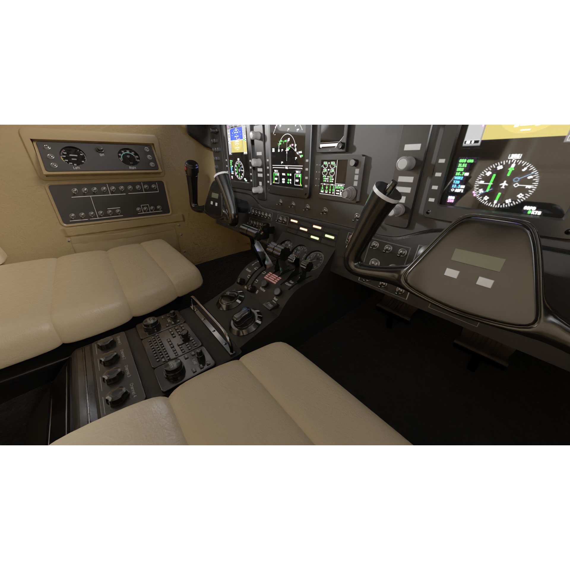 Beechcraft King Air - Game-Ready 3D Model - View 17