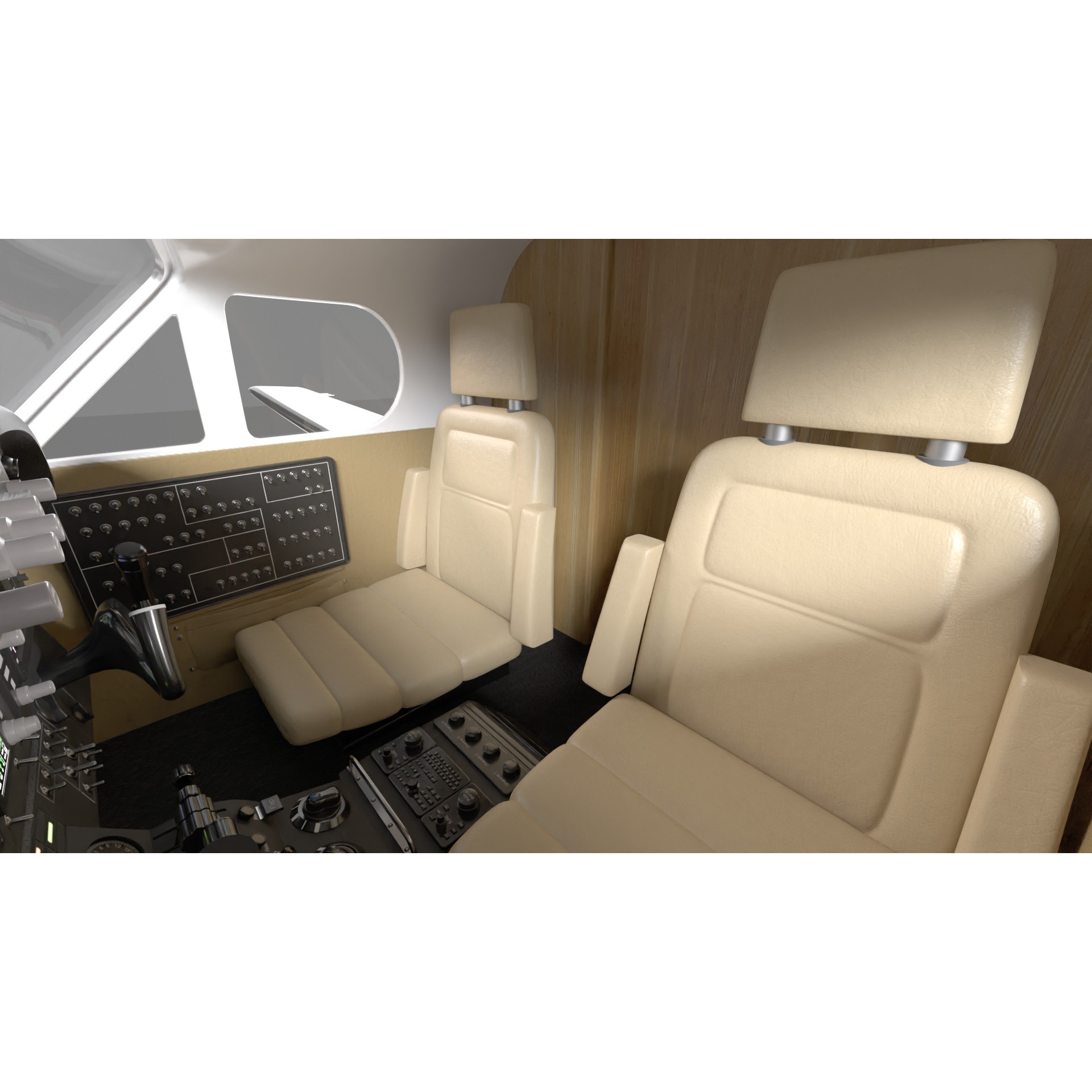 Beechcraft King Air - Game-Ready 3D Model - View 18