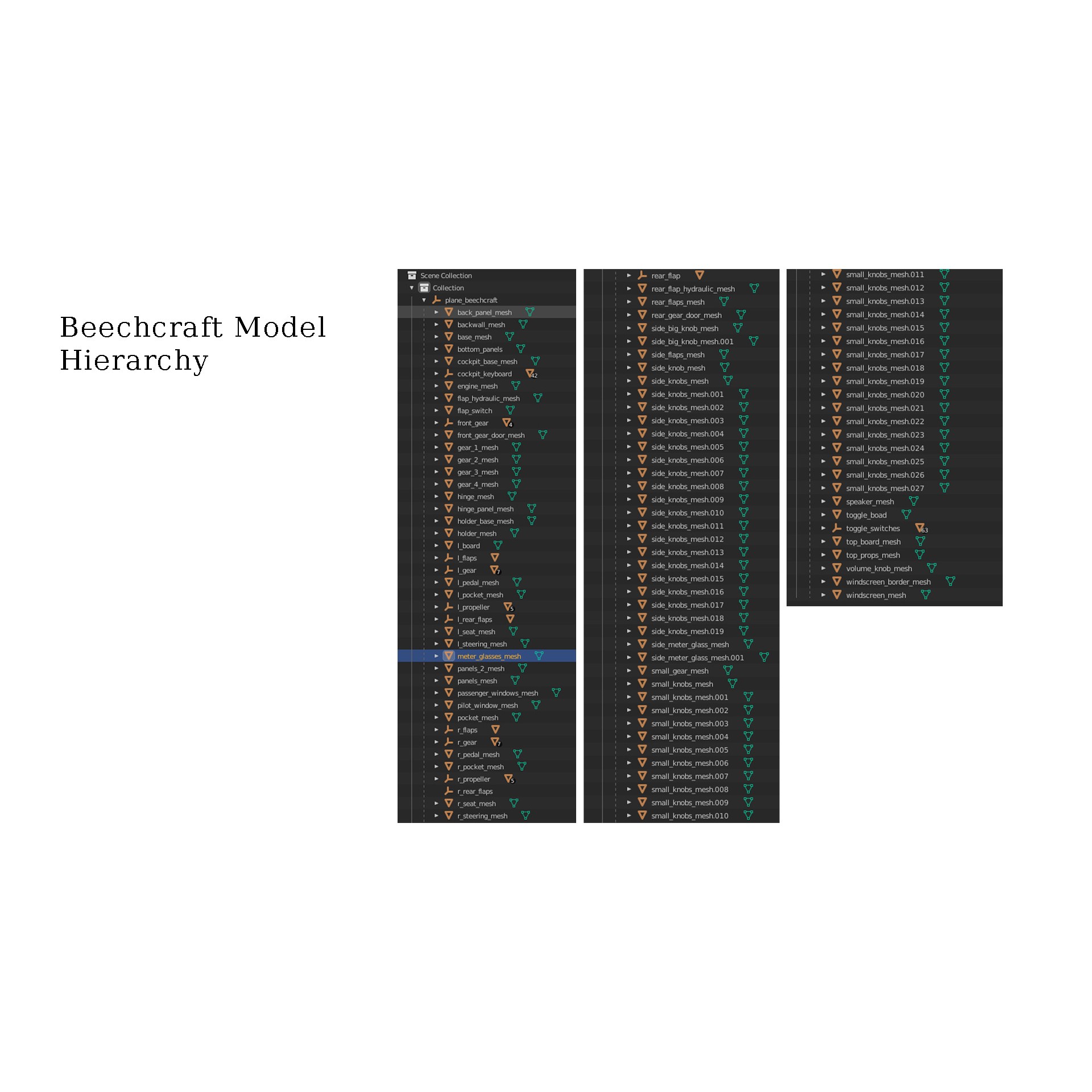 Beechcraft King Air - Game-Ready 3D Model - View 22