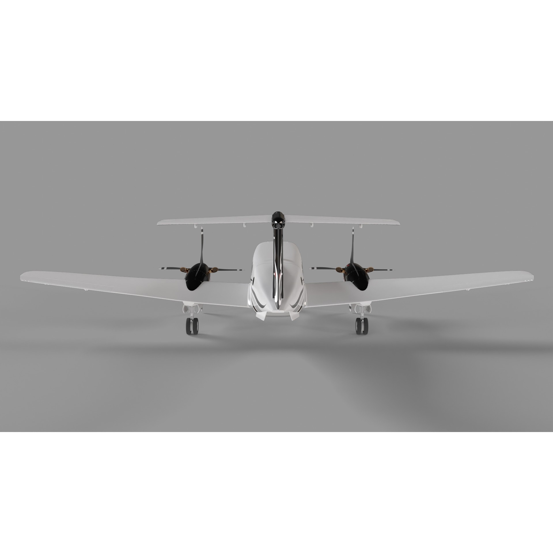 Beechcraft King Air - Game-Ready 3D Model - View 6